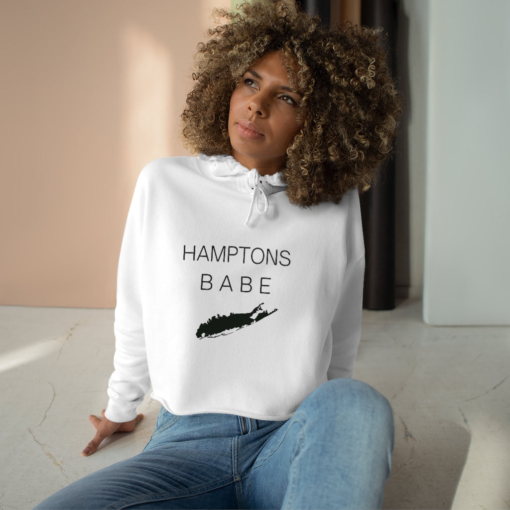Hamptons Babe Crop Hoodie