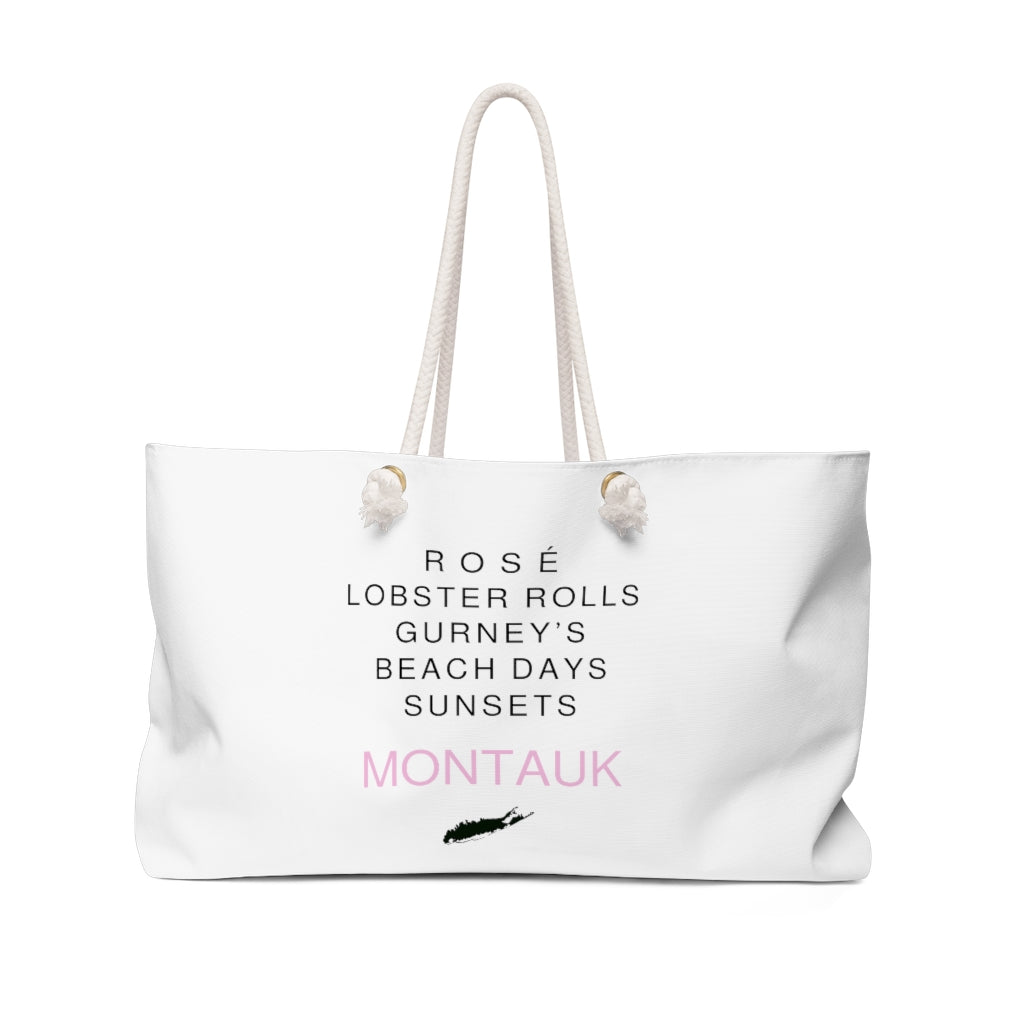 Pink Montauk Weekender Bag