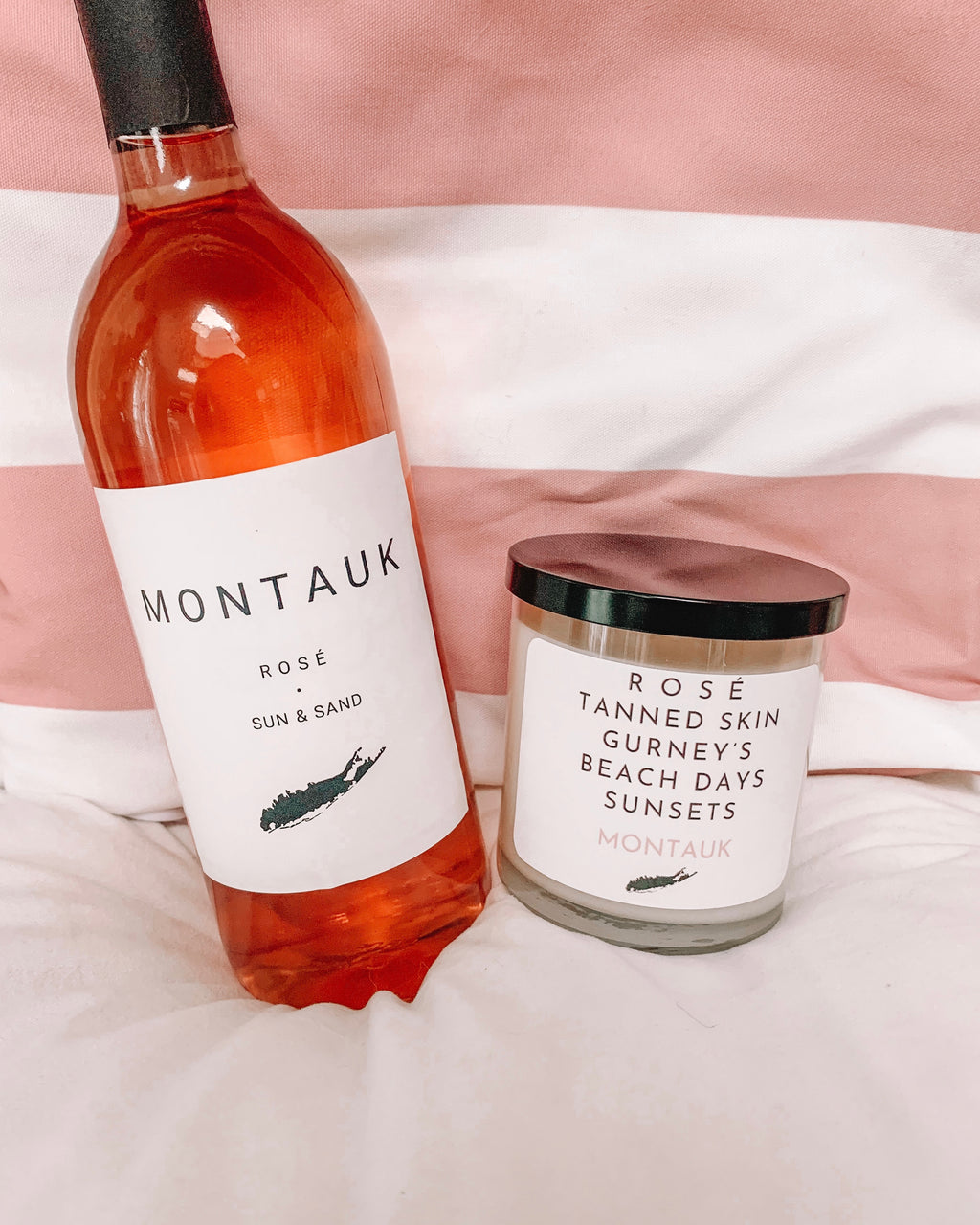 Montauk Wine & Candle Gift Set